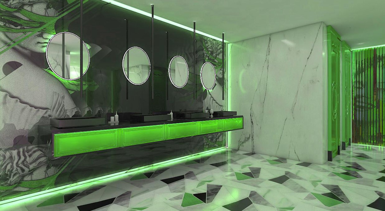 Custom Lighting and Finish Details